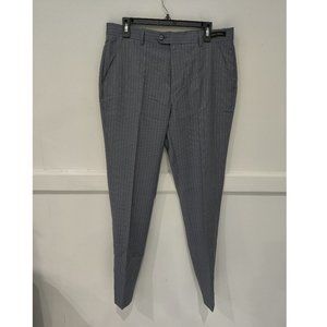 NWT Ted Baker London Men GULLT Debonair Stripe Trouser Lt Blue Size 34 $289 N115
